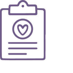 Clipboard with heart icon